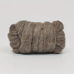 Přírodní hnědá ovčí vlna 100g