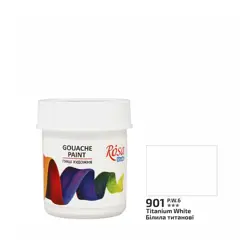Kvašová barva Rosa 901 titanium white 40ml 
