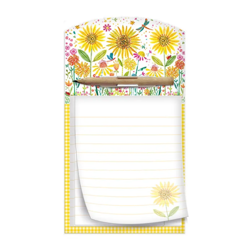 Magnetický trhací zápisník s tužkou - Flowers Stitch - 1132