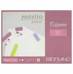 Blok pro pastel Tiziano bílý 23x30,5cm 160g