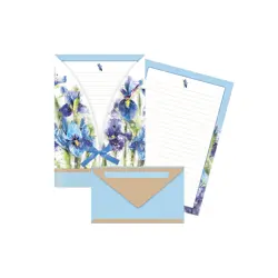 Dopisní papíry a obálky modra