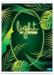 Sešit light art A4, čtverečkovaný zelený