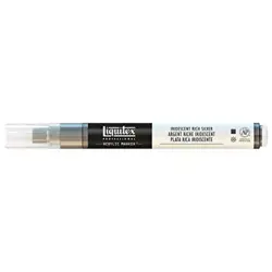 Akrylový marker Liquitex iridescent rich silver