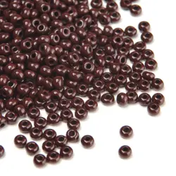 Preciosa rokajl 10/0 –  tmavě hnědá (13780), 10 g