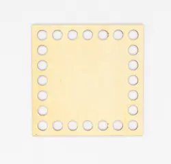 Dřevěné dno/víko na košík - čtverec bříza - 10* 10 cm