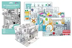 Omalovánky - set 3D - Výlet městem