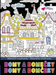 Relaxační omalovánky zlacené - Domy a domečky 