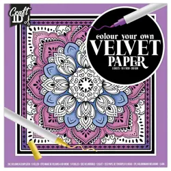 Omalovánky sametové mandala - fialové  