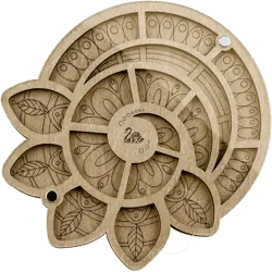 Organizér na korálky s průhledným víčkem FLZB-035