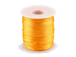 Saténová šňůra Ø1 mm žlutá narcisová
