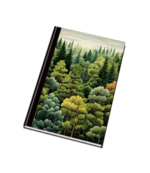 Záznamní kniha A4 96ls čistá les