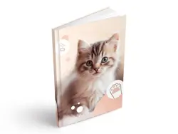 Záznamní kniha A6 100ls linka Koťátko 