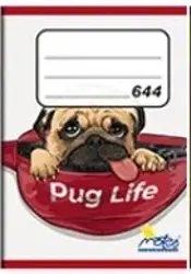 NOTES Sešit  644 pug life