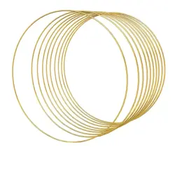 Kovový kruh na lapače snů 30cm zlatá