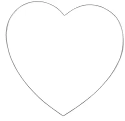 Srdce na lapač snů - stříbrné - 25 cm