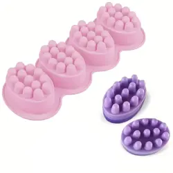 Silikonová forma na mýdlo ovály - 4ks