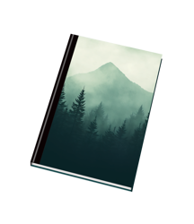 Záznamní kniha A5 96ls čtvereček les