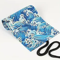 Penál rolovací, textilní Vlna 24 ks 