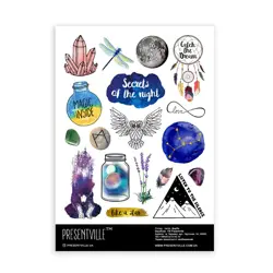 Sada samolepek Secrets of night