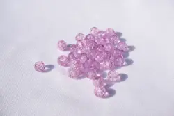Korálek práskaný kulička 8mm levandulová