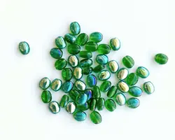 Korálek mačkaný ZRNKO 9/5mm crystal AB OVÁL 