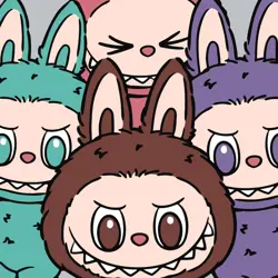 Malování podle čísel - Tým Labubu 25*25cm