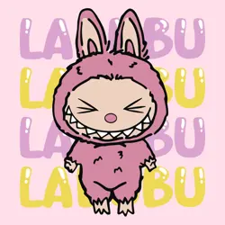 Malování podle čísel - Je to Labubu pink 25*25cm