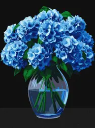 Malování podle čísel - Kytice hortenzií 30х40cm