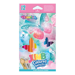 Trojhranné pastelky Colorino Jumbo Follow your Dreams 12ks