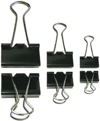 Klip Binder černý 19mm