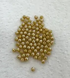Voskované perly 3 mm khaki cca 100ks (3,5 g)