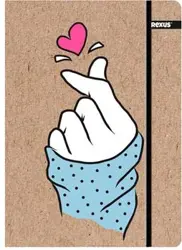 KRAFT FLUE Složka A4 Srdce