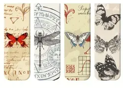 Magnetické záložky Vintage Elegantní Motýli
