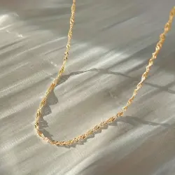 Řetízek z nerezové oceli – zlatý 45 cm