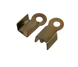 Zamačkávací koncovka – starozlatá (3,5 × 9 mm, 6 ks)