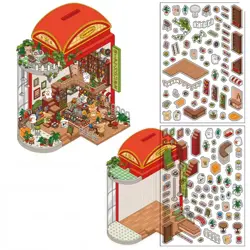 Sada samolepek – Miniaturní obchod s dárky