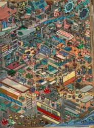 Sada samolepek – Podzemní základna (4 archy + 2 scény, 216 × 329 mm)