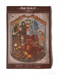 Třpytivá sada samolepek – Kouzelnický salonek (3 archy + 1 scéna)