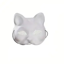 DIY Kočičí maska z PVC se síťovanými otvory – k dekorování a kreativní tvoření