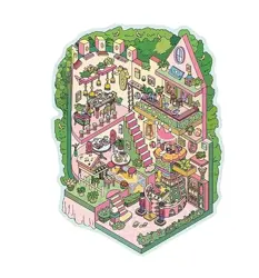 Kreativní antistresové vylepovačky – rumbox (1 scéna + 2 archy PET samolepek) popelka