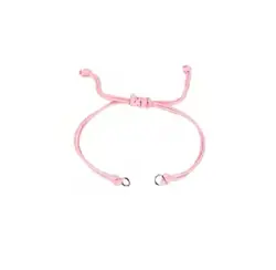 Šňůrka na náramek s posuvným uzlíkem – 24,9 cm růžová