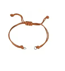 Šňůrka na náramek s posuvným uzlíkem – 24,9 cm čokoládově hnědá