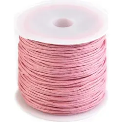 Bavlněná voskovaná šňůra Ø0,8 mm – cca 25 m růžová 