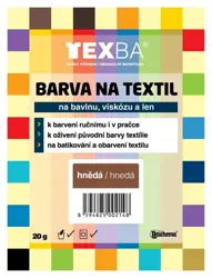 Barva na textil Texba 20g hnědá