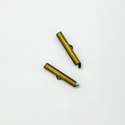 Koncovka zásuvná, starozlatá – 24 mm