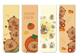 Magnetické záložky Kapybara s pomeranči – Lucky Day (4 ks)