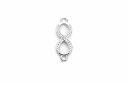 Mezidíl nekonečno stříbrný 27 × 10 mm