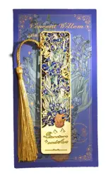 Kovová záložka– Kosatce v noci