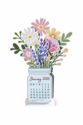 Kalendar kytky modre