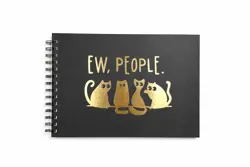 Skicář A4 „EW, PEOPLE.“ – spirálová vazba, 50 listů